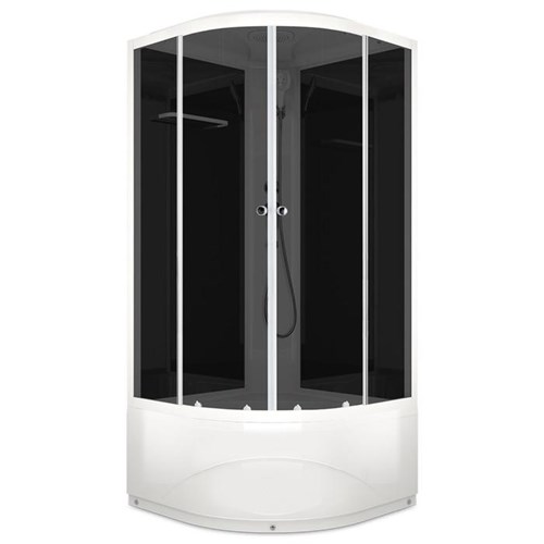 Душевая кабина DOMANI-Spa Delight 99, поддон 45см, черные стенки, тонированное стекло, 90х90 6581896 - фото 17126472