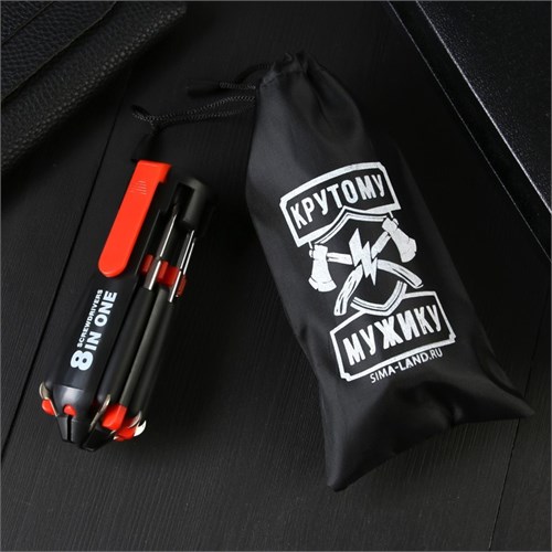 Фонарик-мультитул "Крутому мужику", 8 в 1 6964732 - фото 17131521