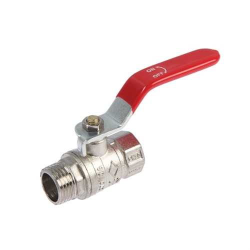 Кран шаровой ZEIN engr, нр/вр 1/2", PN 4, для холодной воды, 5-45°С, рычаг, цинк 7551331 - фото 17137009