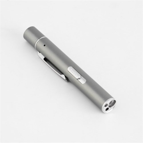 Лазерная указка 3 в 1, UV свет, 1200 мАч, 5 Вт, USB, красный луч, 200 м, 11.1 х 1.4 см 9081750 - фото 17140921