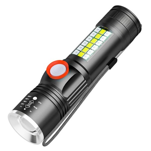 Фонарь ручной аккумуляторный, 10 Вт, 2200 мАч, P60, IPX45, zoom, 5 режимов, индикатор заряда 9667415 - фото 17157553