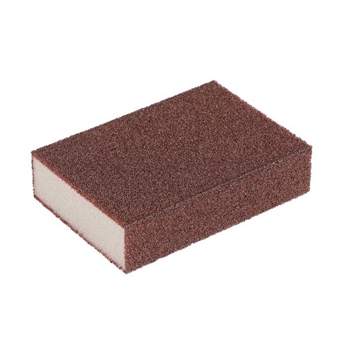 Губка, абразивная, для подготовки металла к покраске, 10×7×2.5 см, Р60 9779228 - фото 17159239