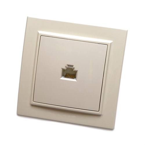 Розетка компьютерная 1-местная RJ-45, STEKKER серия Эрна, слоновая кость, PST00-9007-02 10224449 - фото 17162296