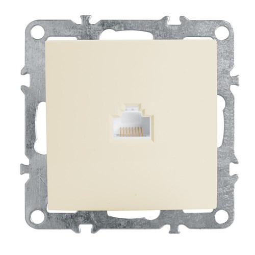 Розетка компьютерная 1-местная RJ-45, STEKKER серия Эрна, PST00-9107-02, слоновая кость 10224456 - фото 17162300