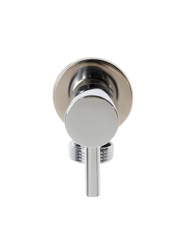 Кран угловой ZEIN engr, 1/2" х 3/4", кран-букса латунь, нержавеющая сталь, хром 9603108 - фото 17162770