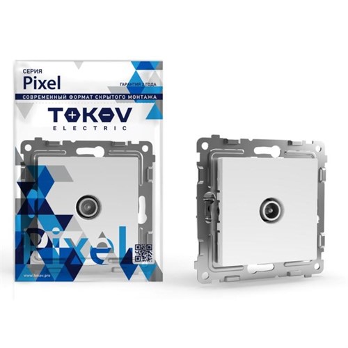Розетка TV оконечная TOKOV ELECTRIC, Pixel, (механизм) 1DB, белый TKE-PX-A1O-C01 10404806 - фото 17171263