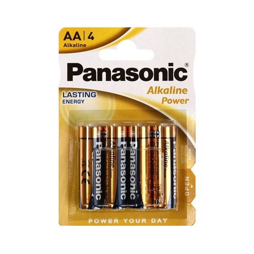 Батарейка алкалиновая Panasonic Alkaline Power, AA, LR6-4BL, 1.5В, блистер, 4 шт. 10837534 - фото 17184157