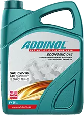 Синтетическое моторное масло ADDINOL ECONOMIC 016, 0W-16, 5 л ADD0001017 - фото 17190996