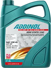 Полусинтетическое моторное масло ADDINOL SEMI SYNTH 1040, 10W-40, 4 л ADD0001030 - фото 17191022