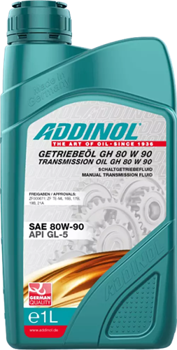 Минеральное трансмиссионное масло для МКПП ADDINOL GETRIEBEOL GH 80W-90, 1 л ADD0001043 - фото 17191050