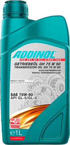 Синтетическое трансмиссионное масло для МКПП ADDINOL GETRIEBEOL GH 75 W 90, 1 л ADD0001041 - фото 17191071