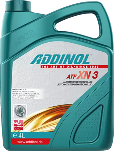 Минеральное трансмиссионное масло для АКПП ADDINOL ATF XN 3, 4 л ADD0001062 - фото 17191094