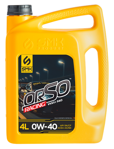 Синтетическое моторное масло SMK ORSO RACING API SN CF 0W-40 4 л SMK0001144 - фото 17191128