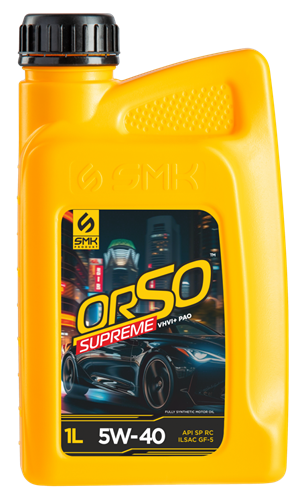 Синтетическое моторное масло SMK ORSO SUPREME API SP RC 5w-40 1 л SMK0001170 - фото 17191173