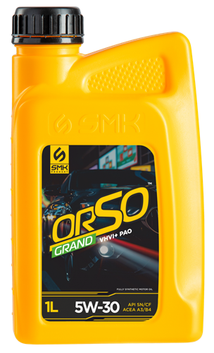 Синтетическое моторное масло SMK ORSO GRAND API SN CF 5w-30 1 л SMK0001186 - фото 17191202