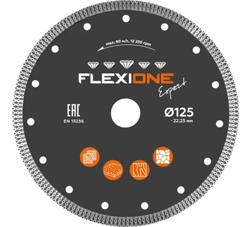 Алмазный диск 125х22.23 мм  для керамогранита Flexiоne Expert 50000271 FLX0001156 - фото 17191655