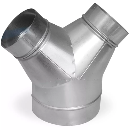 Тройник-штаны (у-образный) круглый из оцинкованной стали Вендер Климат VDR0001019 - фото 17193924