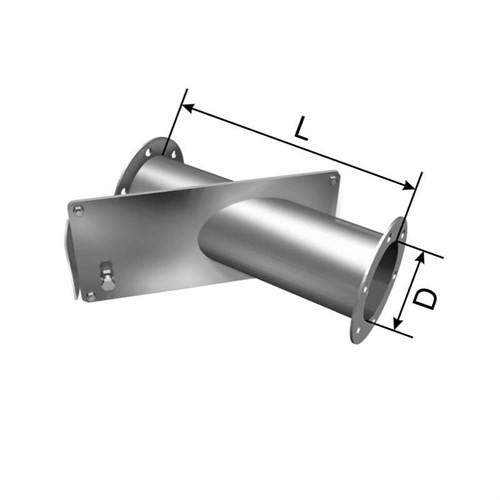 Шибер сварной для аспирации D 200 мм Вендер Климат VDR0001033 - фото 17193955