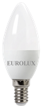 Лампа светодиодная EUROLUX LL-E-C37-7W-230-4K-E14