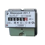 Счетчик Меркурий 201.7 1ф 5-60А класс точн. 1.0 1 тариф. на DIN-рейку мех. ОУ Инкотекс 00000032680 331902