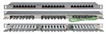 Патч-панель 19дюйм 0.5U кат.5E 24 порта RJ45 Dual IDC PPHD-19-24-8P8C-C5E-SH-110D высок. плотности Hyperline 244077 1201522