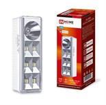 Светильник светодиодный СБА 2207DC 6+1LED 1.0А.ч lithium battery DC аварийный IN HOME 4690612029559 558838