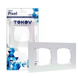 Рамка 2-м Pixel универс. перламутр. TOKOV ELECTRIC TKE-PX-RM2-C04 1792307