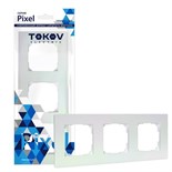 Рамка 3-м Pixel универс. перламутр. TOKOV ELECTRIC TKE-PX-RM3-C04 1792308