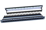 Патч-панель 19дюйм 1U RJ45 кат.6 24 порта Dual IDC ROHS PP3-19-24-8P8C-C6-110D черн. Hyperline 246107 404990