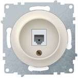 Розетка компьютерная 1-м СП Florence RJ45 кат.5E механизм беж. (1E20701301) OneKeyElectro 2172793 467455