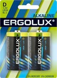 Элемент питания алкалиновый D/LR20 1.5В Alkaline BL-2 (блист.2шт) Ergolux 11752 477266