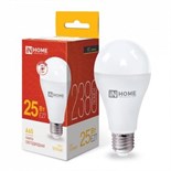 Лампа светодиодная LED-A65-VC 25Вт грушевидная 3000К тепл. бел. E27 2380лм 230В IN HOME 4690612024066 544658