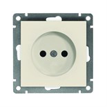 Розетка 1-м СП Афина 16А IP20 без заземл. механизм сл. кость (ivory) Universal A0022-I 1734376