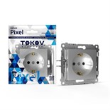 Розетка 1-м СП Pixel 16А IP20 с заземл. механизм алюм. TOKOV ELECTRIC TKE-PX-R1Z-C03 1792267