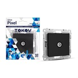 Розетка TV проходная СП Pixel 4DB механизм карбон TOKOV ELECTRIC TKE-PX-A1P-C14 1792332