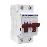 Выключатель нагрузки модульный 2П 16А TOKOV Electric TKE-PZ60-MDSI-2-16 1848457