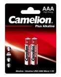 Элемент питания алкалиновый AAA/LR03 1.5В Plus Alkaline LR03-BP2 BL-2 (блист.2шт) Camelion 1651 197975