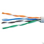 Кабель витая пара U/UTP кат.5E 4х2х24AWG solid CCA PVC сер. (м) Net.on 01-0302 312590