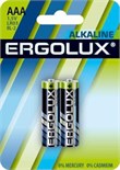 Элемент питания алкалиновый AAA/LR03 1.5В Alkaline BL-2 (блист.2шт) Ergolux 11743 477257