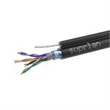 Кабель витая пара F/UTP кат.5E 4х2х24AWG solid Cu PE Out. T-FG8 Median трос 305м (м) SUPRLAN 01-1035-1 13407520