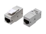 Адаптер проходной (coupler) Keystone Jack RJ45 (8P8C) кат.6 4 пары экранир. CA2-KJ-C6-SH-BK черн. Hyperline 444916 1501061