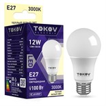 Лампа светодиодная 12Вт А60 3000К Е27 176-264В TOKOV ELECTRIC TKE-A60-E27-12-3K 1660368