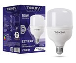 Лампа светодиодная 50Вт HP 4000К Е40/Е27 176-264В TOKOV ELECTRIC TKE-HP-E40/E27-50-4K 1660435