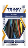 Набор трубок термоусадочных 4/2; 6/3; 8/4; 10/5; 12/6 100мм 35шт (7 цветов по 1шт каждого размера) TOKOV ELECTRIC TKE-THK-4-12-0.1-7С 1747178