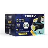 Фонарь налобный аккумуляторный 1200мА.ч 75х77х37мм TOKOV ELECTRIC TKE-NF-A-01 1896936