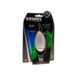 Лампа светодиодная KOSMOS premium 3Вт свеча на ветру E14 230В 4500К Космос KLED3wCW230vE1445 236013