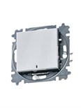 Выключатель 1-кл. СП Levit IP20 с подсветкой бел./дым. черн. ABB 2CHH590146A6062 1311934