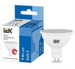 Лампа светодиодная MR16 софит 9Вт 230В 6500К GU5.3 IEK LLE-MR16-9-230-65-GU5 1313488