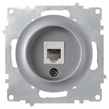 Розетка компьютерная 1-м СП Florence RJ45 кат.5E механизм сер. (1E20701302) OneKeyElectro 2172839 1656679