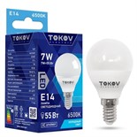 Лампа светодиодная 7Вт G45 6500К Е14 176-264В TOKOV ELECTRIC TKE-G45-E14-7-6.5K 1660392